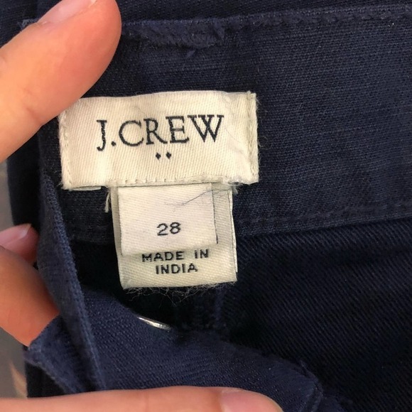 J. Crew factory Wide-leg button-front blue pant 28 - Picture 5 of 7